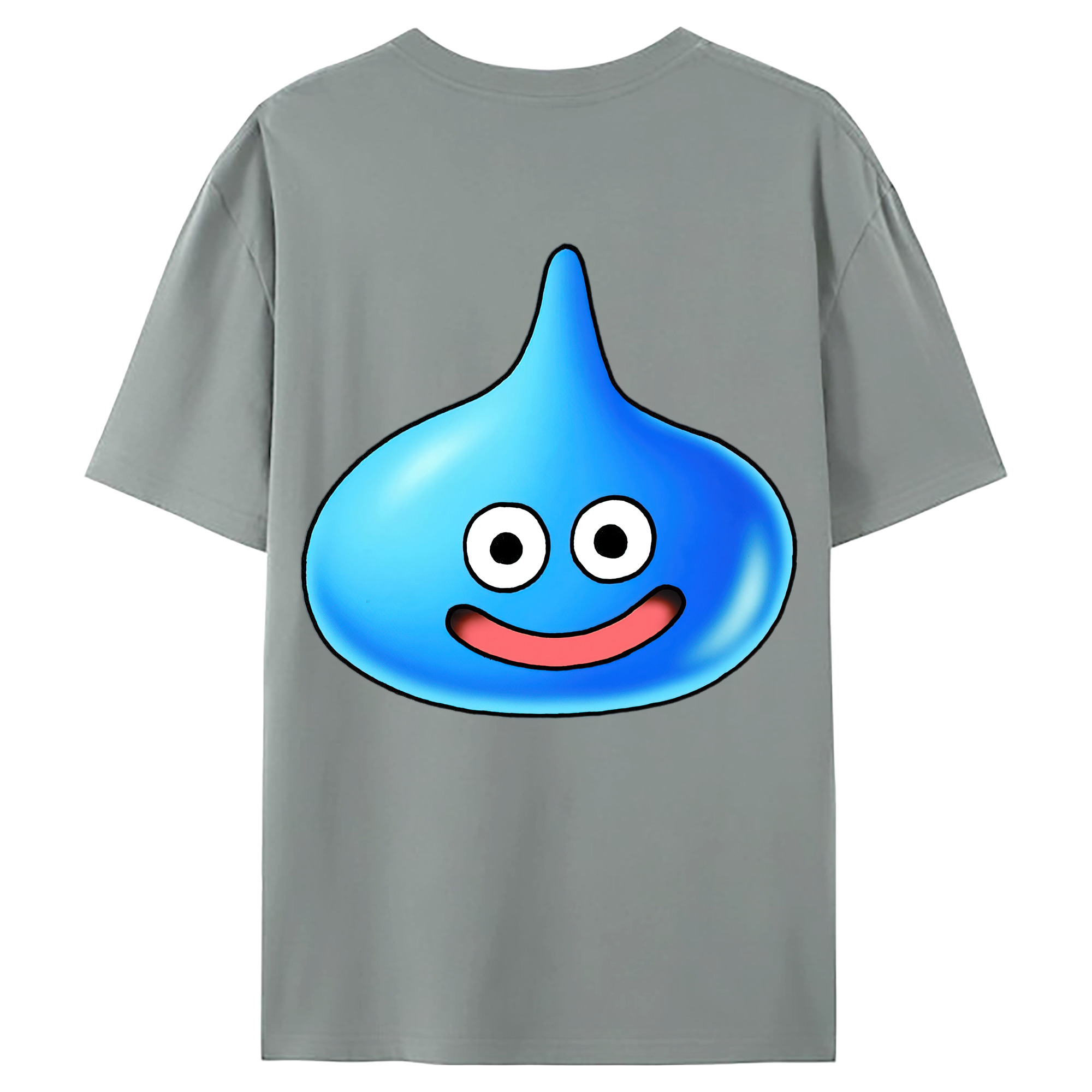 （画像用） ドラゴンクエスト Doragon Kuesuto Dragon Quest 綿100％ メンズ半袖Tシャツ（バックプリント） 通気性